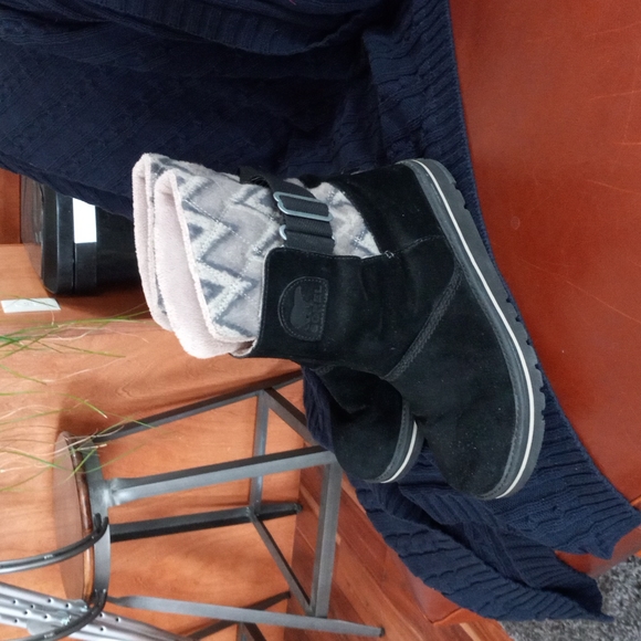 Sorel Black Suede Winter Boots - Picture 3 of 7